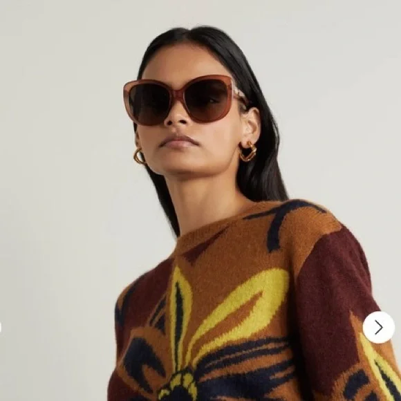 Gucci GG0789S Plastic Frame Brown Lens Butterfly Sunglasses Gucci sunglasses -- plastic - Gem main image 2